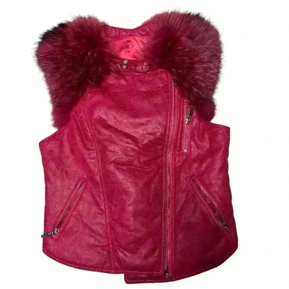 Unique Beautiful vest! Not able to locate brand. Sz S Pink beautiful color - Picture 1 of 8